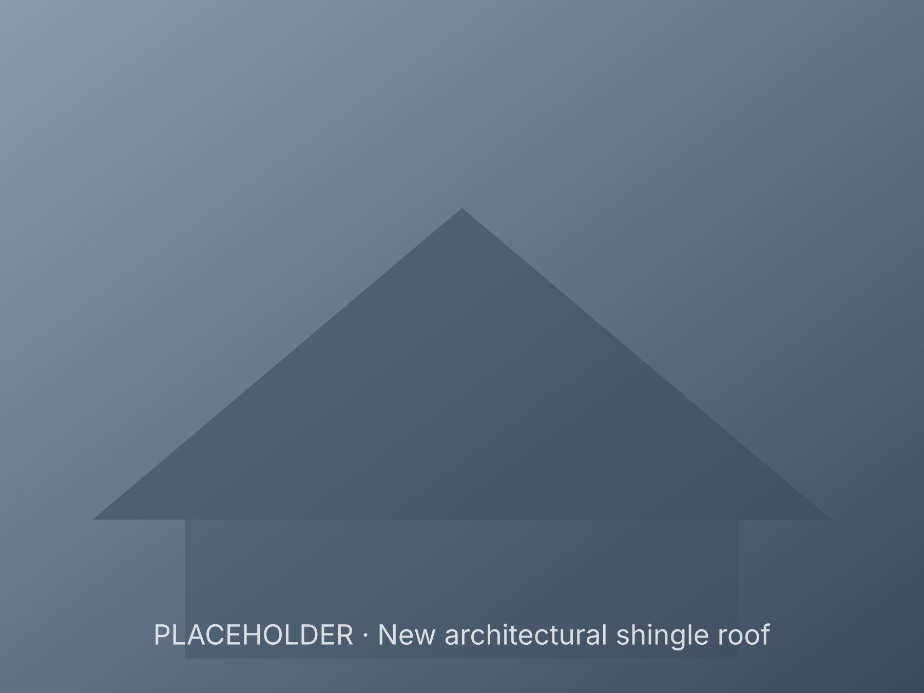 Completed architectural shingle roof replacement on a two-story home in Chattanooga
