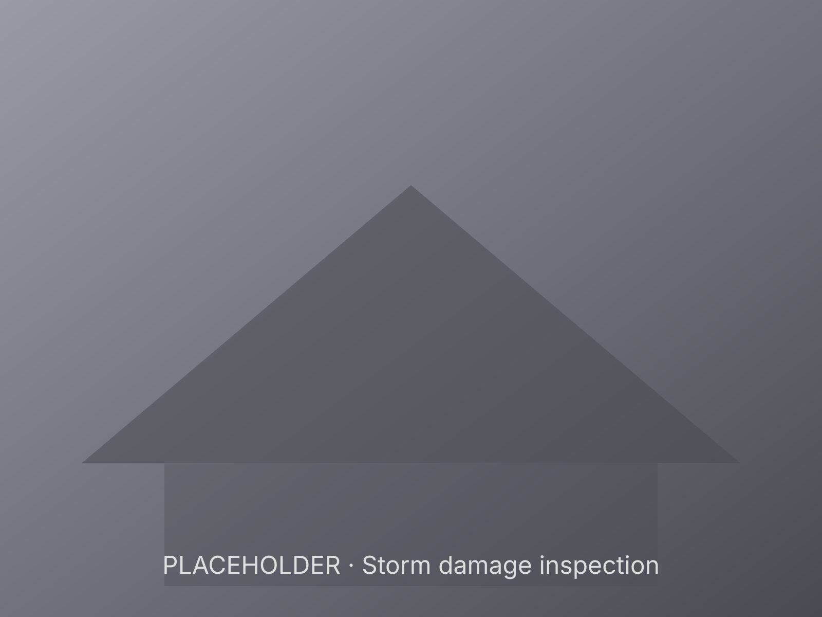 Inspector photographing hail bruising on asphalt shingles after a storm